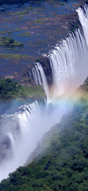 Cascada Victoria în Livingstone, Zambia — Oppo Find X10 Pro Max Fundal