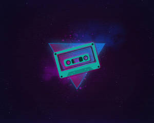 Casetă Retro Neon Estetică — Estetic retro Fundal