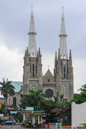 Fond de ecran Catedrala Jakarta Indonesia — Estompat Fundal