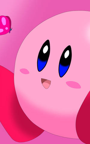 Tapet minunat cu Kirby roz adorabil — Galaxy Tab S9 Fundal