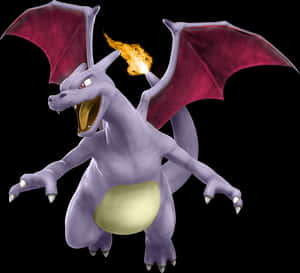 Charizard cu suflarea de foc