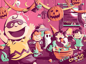 Wallpaper Charlie Brown Petrecere de Halloween Roz