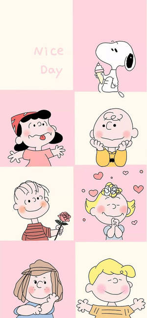 Charlie Brown și prietenii zi frumoasă wallpaper — iPhone 17 Fundal