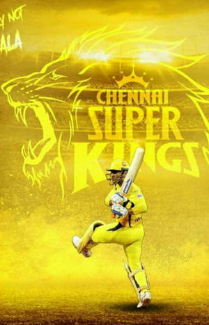 Chennai Super Kings Leul Auriu Wallpaper — Redmi Pad Fundal
