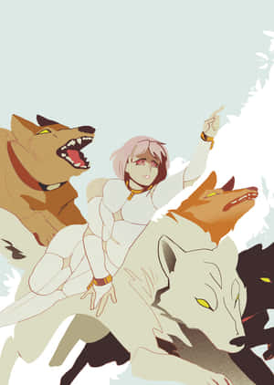 Cheza, Fecioara Florilor, din Wolf's Rain — Ecran de start Fundal