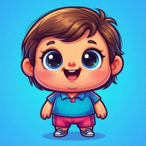 Versiunea chibi drăguță în desen animat a lui Peso Pluma — Pixel Watch 3 Fundal