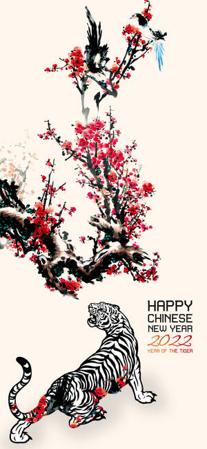 Fond de ecran Chinese New Year Wood Tiger