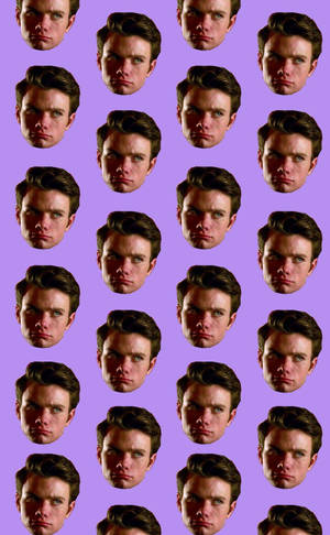 Chris Colfer Estetică Violet wallpaper — Galaxy Tab S9 FE Fundal
