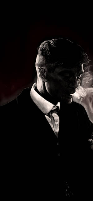 Fond de ecran estetică neagră Cillian Murphy — iPhone 18 Fundal