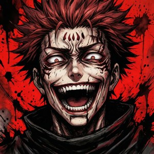 Kaneki râzând isteric într-un stil haotic de cerneală — Motorola Razr 2025 Fundal