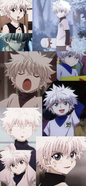 Colaj Killua Hunter X Hunter PFP — Vivo X200 FE Fundal