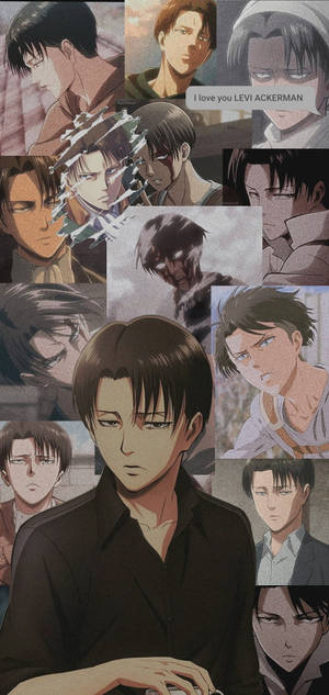 Fond de ecran colaj Attack On Titan Levi — iPhone 18 Pro Max Fundal