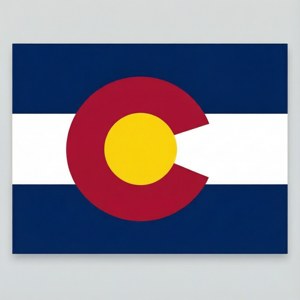 Interpretare geometrică elegantă a steagului Colorado pentru wallpaper modern. — Tecno Phantom Fundal
