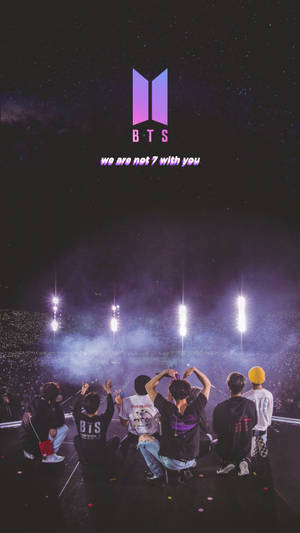 Concert BTS We Are Not Seven Without You — Logo bts GIF Fundal