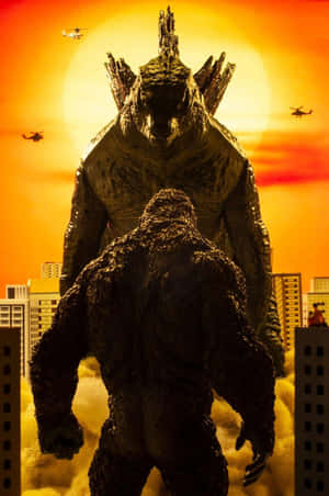 Confrontare epică între Godzilla și Kong — Huawei MatePad 11.5 (2026) Fundal