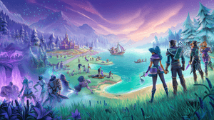Fantezie,joc video,erou,quest,creaturi mitice,aventură,jocuri,artă digitală,epic,acțiune,magic