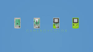 Wallpaper cu construcția pas cu pas a Game Boy Color