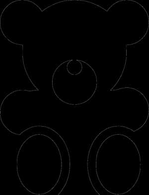 Ursuleț de plush - Ursuleț de plush PNG negru, PNG transparent — Urs drăguț Fundal