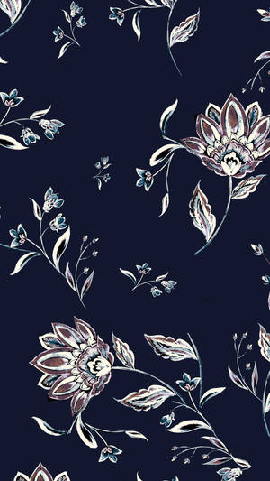 Contururi de Flori Albe pentru iPhone — Floral iPhone Fundal