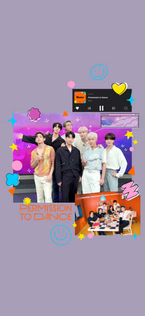 Bts Permission To Dance — iPhone Xs Fundal