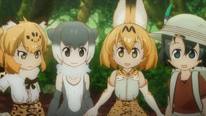 Copii Anime în Costume de Animale wallpaper — Anime copii Fundal
