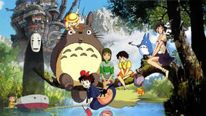 Wallpaper cu copii anime Studio Ghibli — Anime copii Fundal