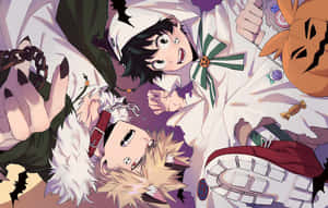My Hero Academia Halloween [fundal] — Manga GIF Fundal