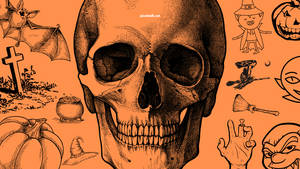 Craniu de Halloween Vintage
