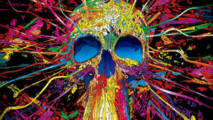 Fond de ecran Craniu doodle colorat — 2560x1440 Fundal