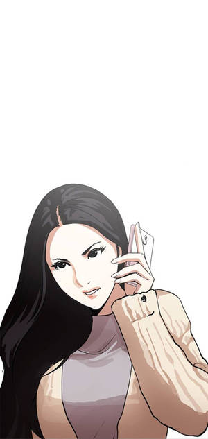 Wallpaper Lookism Crystal On Phone — iPhone 13 Pro Max Fundal