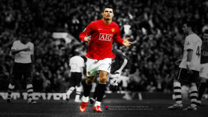 Cristiano Ronaldo fundal de perete Manchester United.