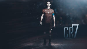 Cristiano Ronaldo Uniforma Roșie Portugalia wallpaper.