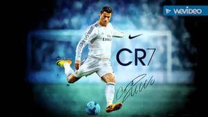 Cristiano Ronaldo fundal de perete semnătură.