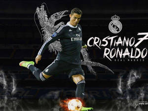 Tapet Cristiano Ronaldo Sigla Real Madrid.