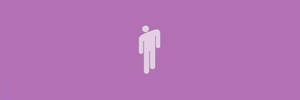 Culoare Periwinkle cu Contur Uman Stilizat pentru Antet Twitter — Minimalist Fundal