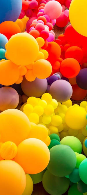 Realme 7 Pro Baloane Colorate — Realme Fundal