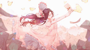 Fond de ecran anime dans roz elegant