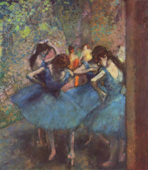 Fond de ecran Dansatoare în Albastru de Edgar Degas — Nubia Fold Fundal