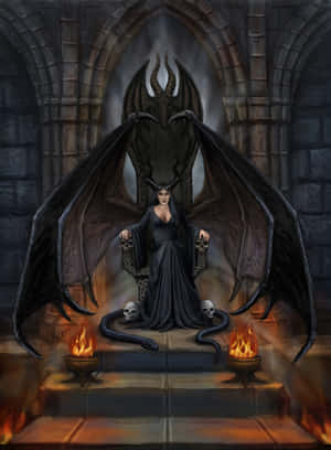 Dark Queen ruling over her mystical empire — Kindle Paperwhite Fundal
