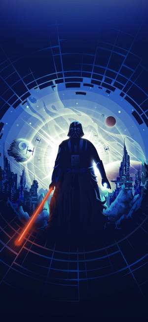 Vader Istorie Star Wars 4k Iphone — iPhone 15 Plus Fundal