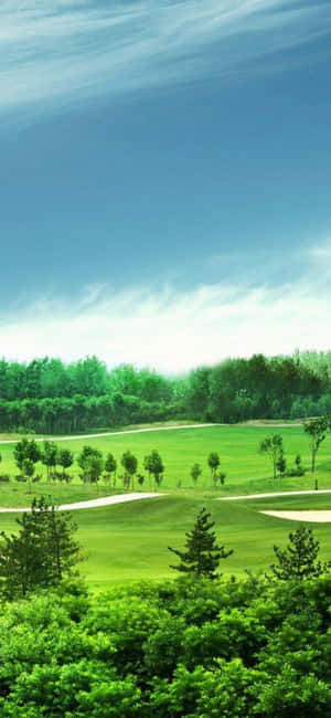 Fundal Teren Golf Iphone X — POCO M Fundal