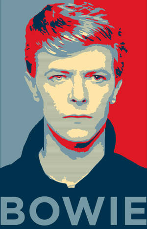 Fond de ecran artwork telefon David Bowie roșu albastru — Galaxy Tab Fundal
