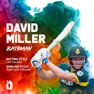 David Miller și fum colorat — 1:1 Fundal