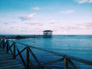 Debarcaderul Cloud 9 din Insula Siargao wallpaper — Twilight Fundal