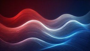 Valuri abstracte în nuanțe gradient OnePlus, linii fluide. — OnePlus Fundal