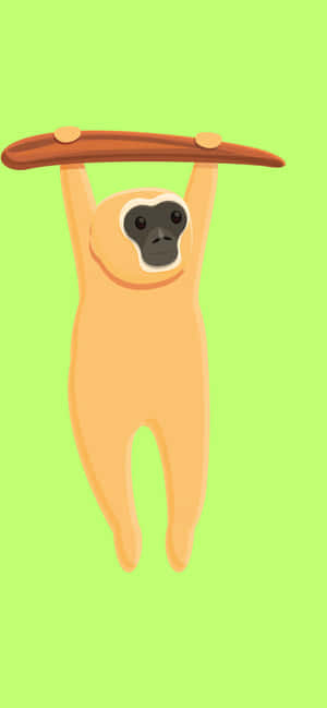 Iphone Xs Max Gibbon Background — Galaxy F Fundal