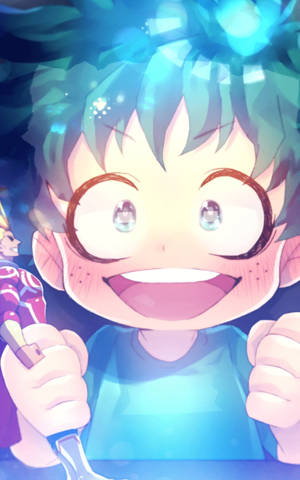 Deku Fețe Drăguțe De Desen Anim — RedMagic Astra 2 Fundal