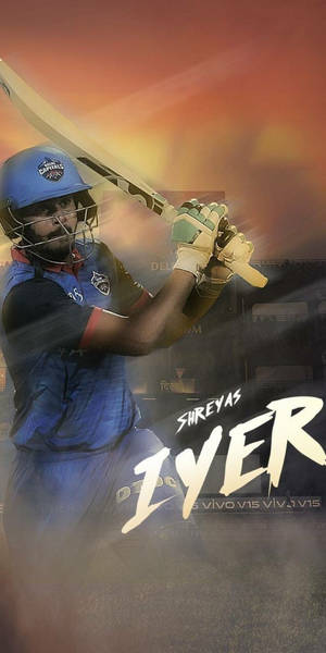 Delhi Capitals Iyer wallpaper — 18:9 Fundal
