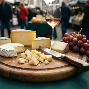Prim-plan de mostre de brânză la un eveniment de degustare în Alkmaar — Pixel Watch 5 Fundal