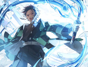 Fundal Demon Slayer 4K Tanjiro Apa — Demon slayer 4K GIF Fundal